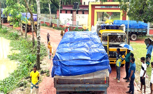 সিলেটে ১৪ ট্রাক অবৈধ চিনির চালান জব্দ