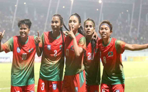 টানা দ্বিতীয়বারের  সাফ জয় বাংলাদেশের মেয়েদের