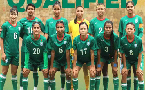 ৭ গোলের দাপুটে জয় দিয়ে বাছাই পর্ব শেষ করল বাংলাদেশ নারী দল