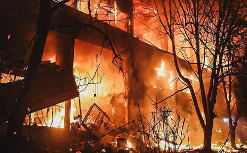 রাতভর ইউক্রেনের ওপর রাশিয়ার ক্ষেপণাস্ত্র ও ড্রোন হামলা