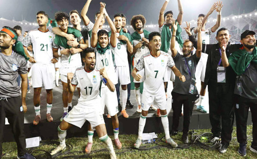 ভারতকে ১-০ গোলে হারিয়ে এএফসি বাছাইপর্বে দারুণ জয় বাংলাদেশের