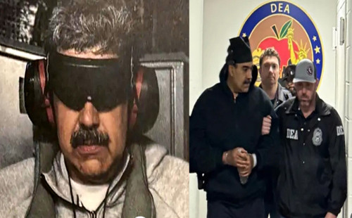 নিউইয়র্কের আদালতে সস্ত্রীক ভেনেজুয়েলার প্রেসিডেন্ট নিকোলাস মাদুরো