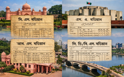 ভূমি মালিকানার চাবিকাঠি: কীভাবে আলাদা করবেন সিএস, এসএ, আরএস ও সিটি খতিয়ান